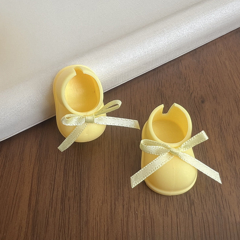 (only-clothes)[Only Boots] Labubu Vinyl Doll Accessories Labubu Dress-Up Party Bow Shoes