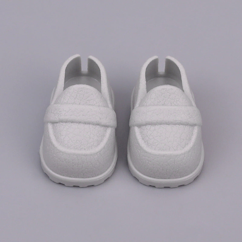 Shoes Suitable for Labubu Shoes 1/6 BJD 10/ 15cm Cotton Doll Leather Texture Shoes Toy