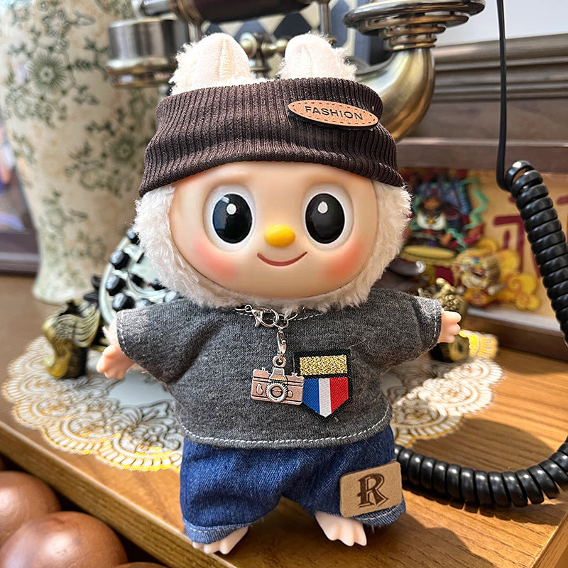 (only-clothes) Suitable for Labubu Sitting Party Doll Clothes First, Second, and Third Generation Blind Box Labubu Doll Clothes Wholesale