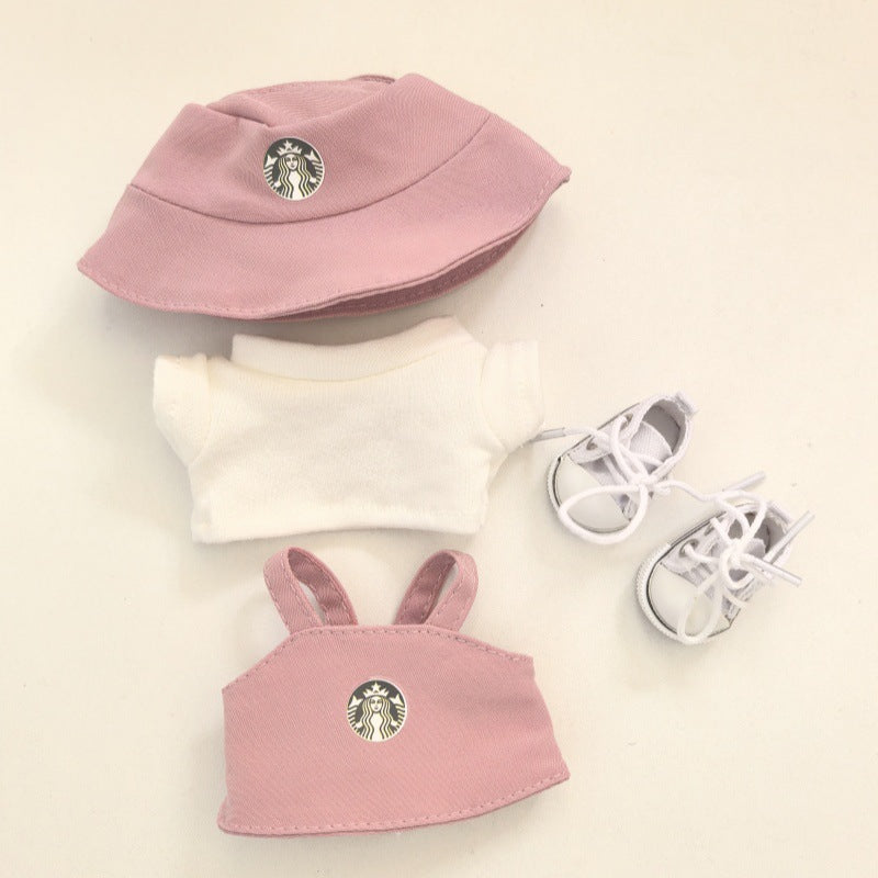 (Only-Clothes) Clothes Only] First, Second and Third Generation Blind Box Automobiles Curtain Cloth Clothes New Work Clothes Suit Labubu Doll Clothes