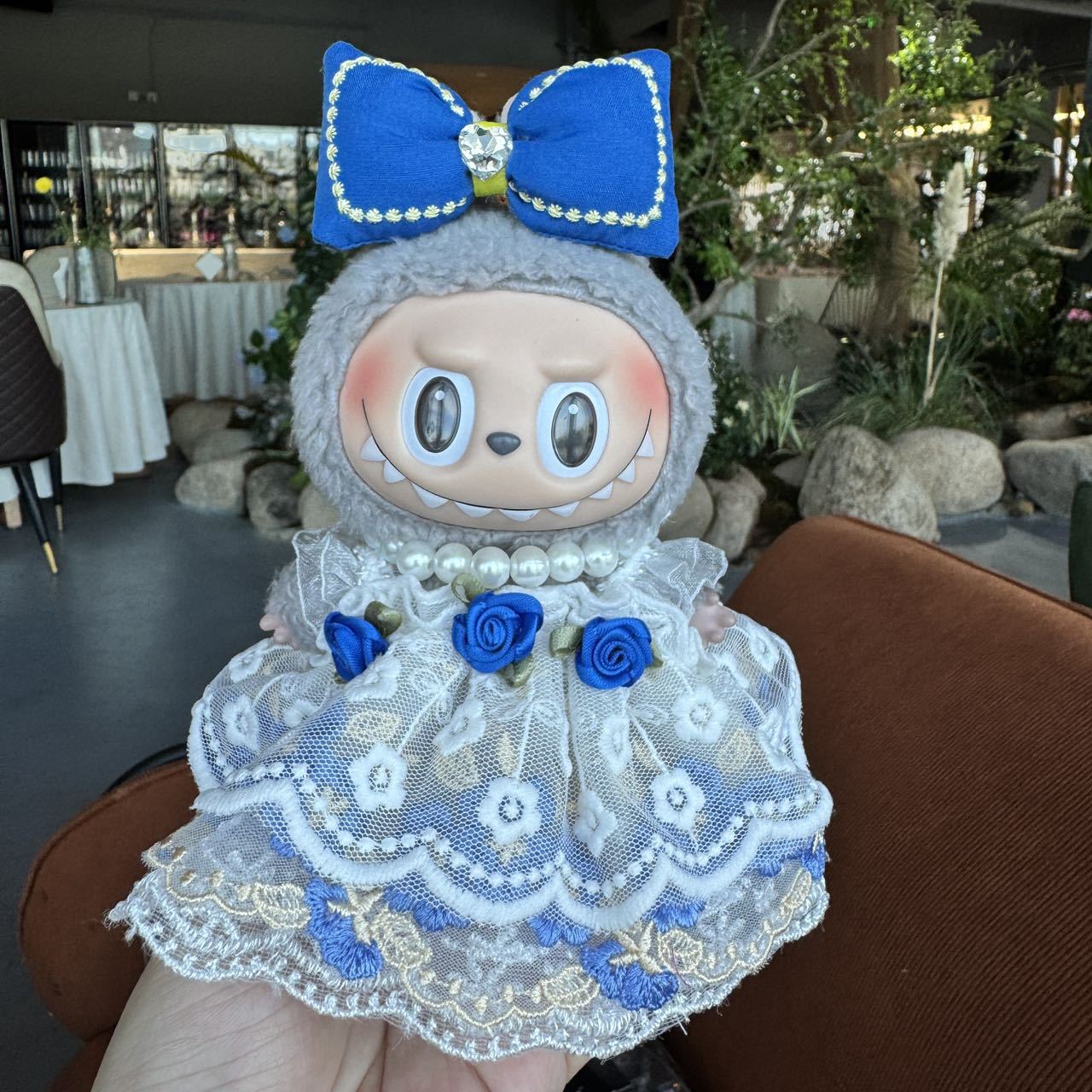 [Only Clothes] Labubu Doll Clothes Butterfly Dress 17cm Pendant Doll Accessories Labubu Clothes 