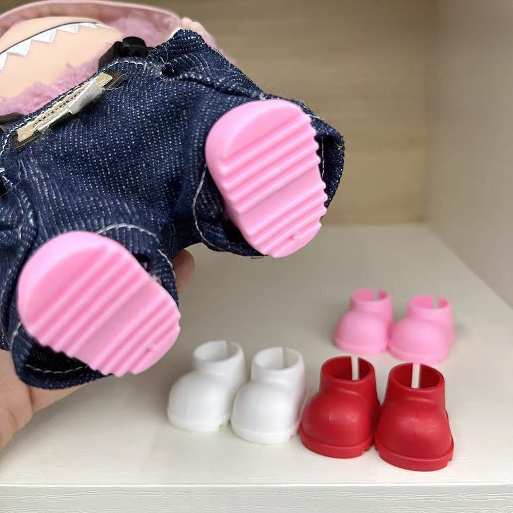 (only-clothes) First, Second, and Third Generation Labubu Doll DIY Multi-color Labubu Outfit Accessories Shoes Rain Boots Short Boots Wholesale