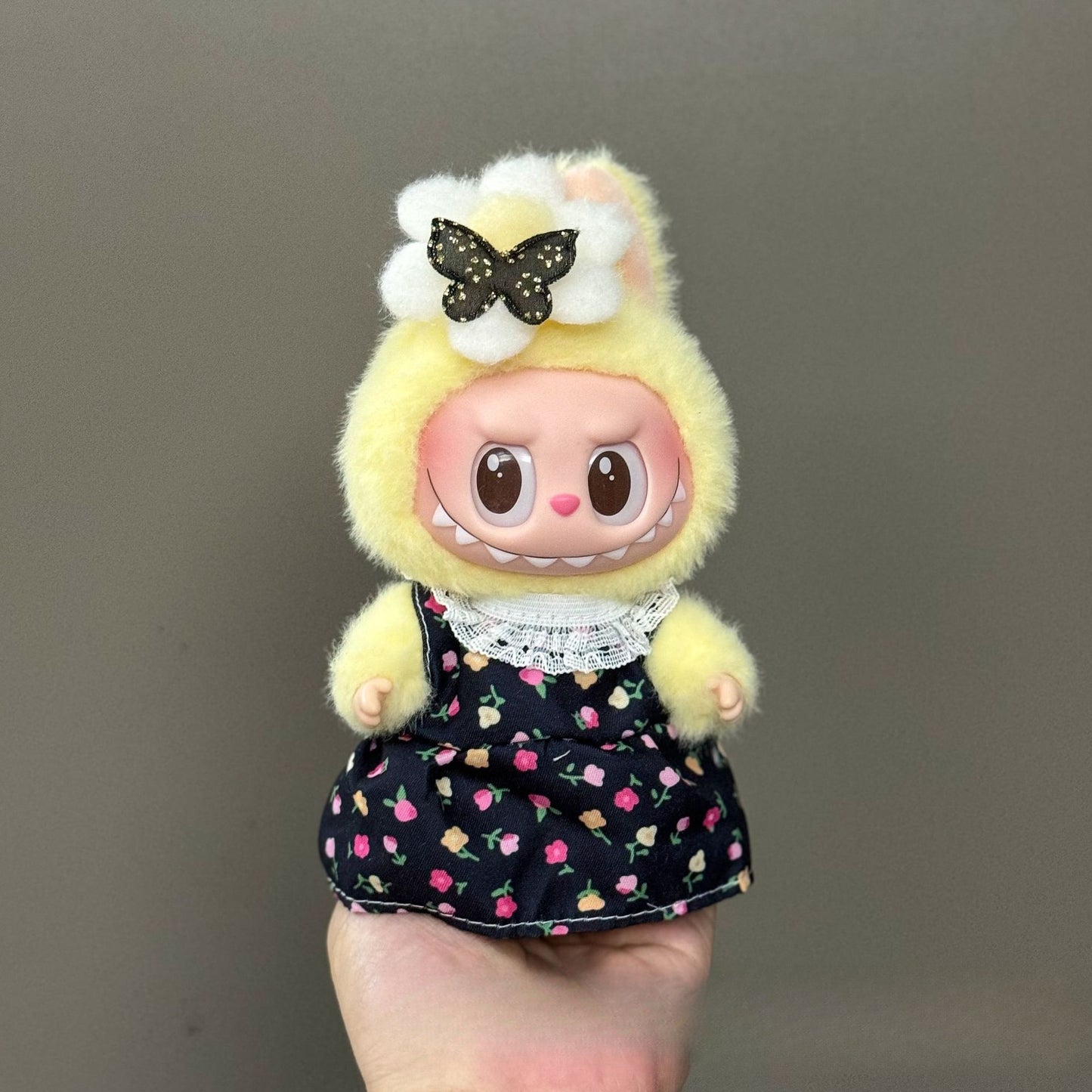 (only-clothes) Suitable for Labubu Doll Clothes 123 Generation Labubu Clothes 17cm Pendant Plush Doll Outfit Dress