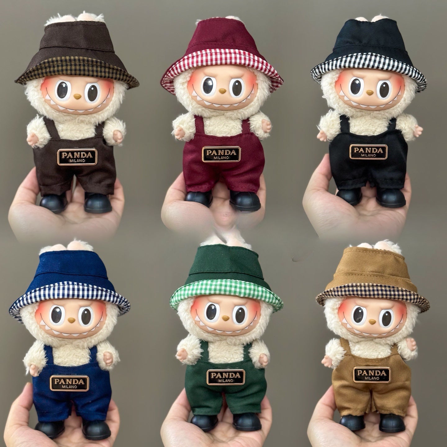 (only-clothes) Suitable for Labubu Doll Clothes 123 Generation Labubu Clothes 17cm Pendant Plush Doll Outfit Dress
