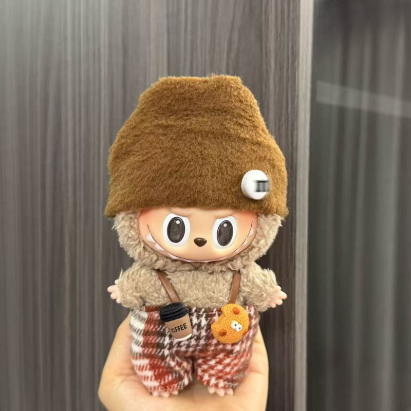 (only-clothes) Labubu Doll Clothes Labubu 17cm Pendant First and Second Generation Vinyl Plush Doll Replacement Clothes Set Accessories
