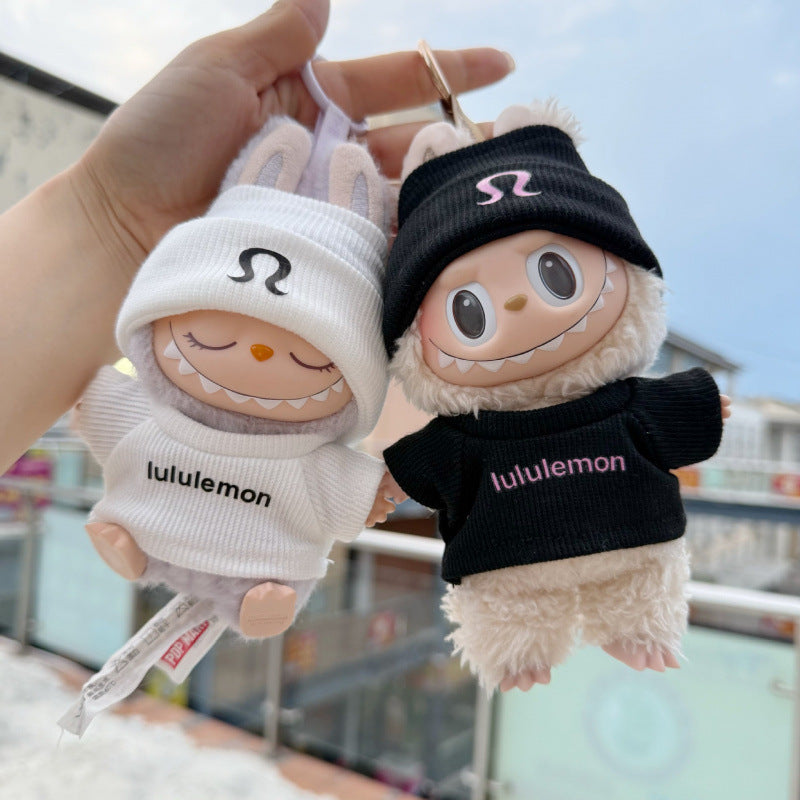 (only-clothes) Only Clothes] First Second Third Generation Blind Box Labubu Clothes LABUBU Replacement Trendy Casual Set Elastic Hat New