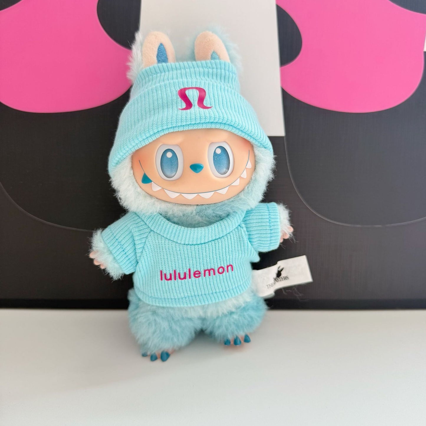 (only-clothes) New Labubu Plush Doll Trendy Brand Crow Heart Set Baby Clothes Replacement Ribbed Shirt Hot-Selling Big Brand Set Cute Baby Clothes