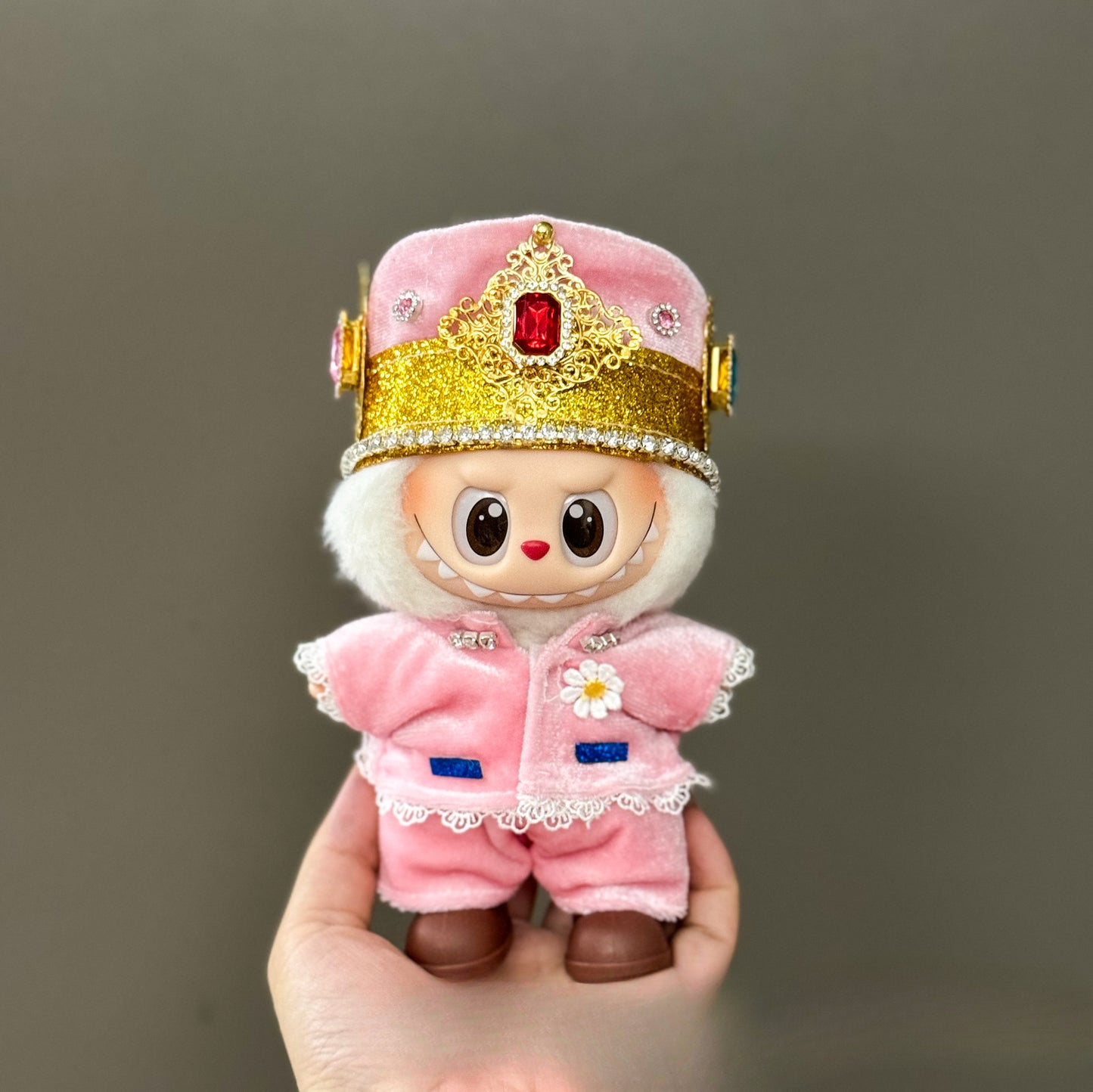 (only-clothes) Suitable for Labubu Doll Clothes First Second Third Generation Labubu Clothes 17cm Vinyl Pendant Doll Set