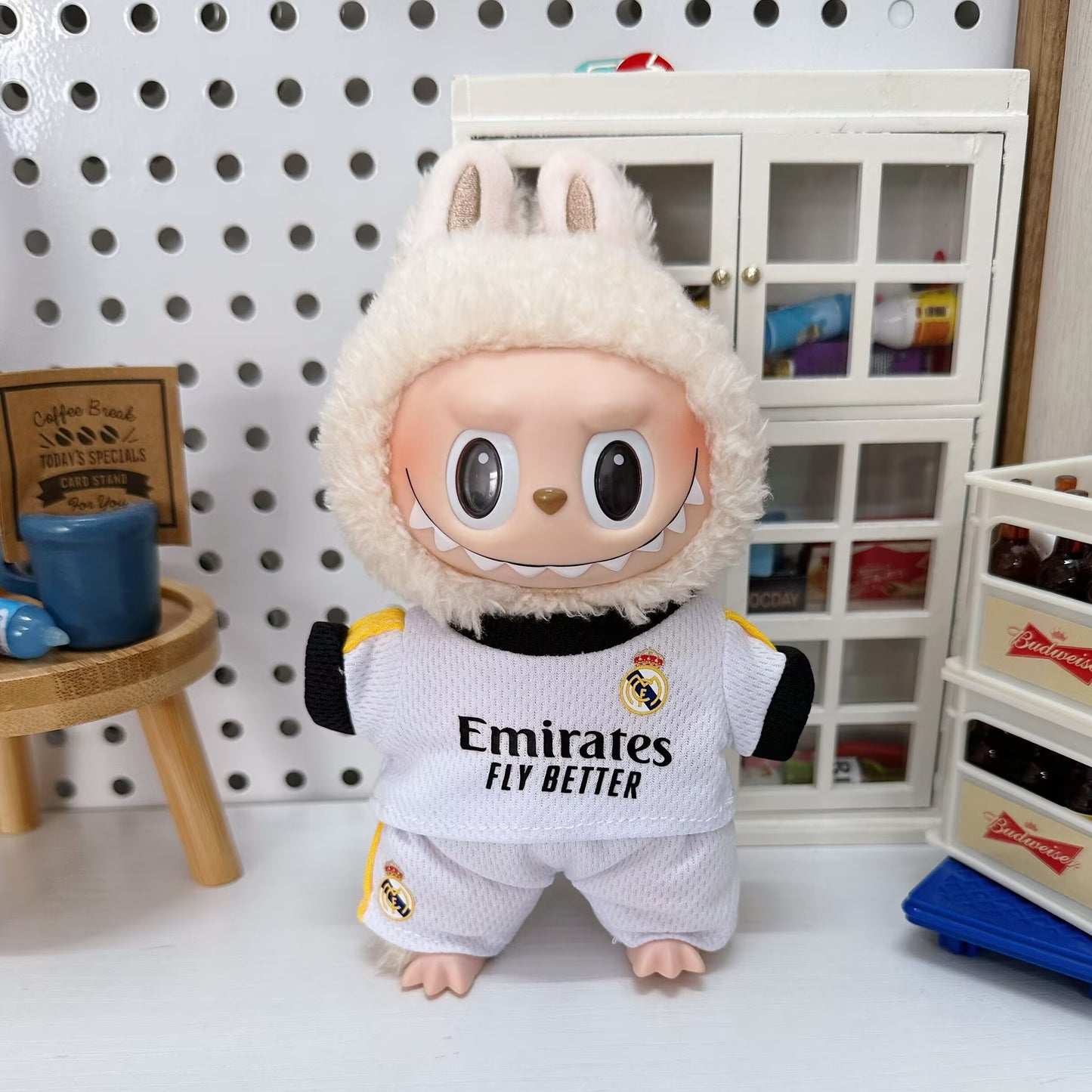 (only-clothes) Labubu Baby Clothes Affordable 17cm Baby Clothes Labubu Dress-Up Clothes Overalls Set Bula Clothes