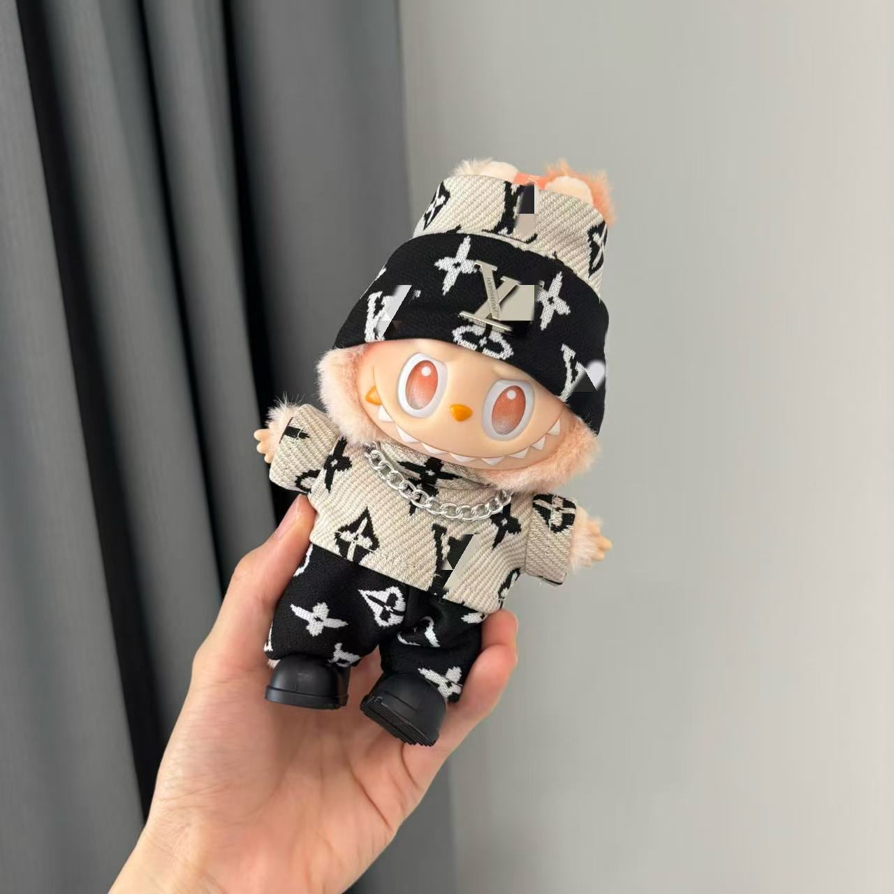 (Only-Clothes) [Only Doll Clothes] Pop Mart 15/17cm Labubu Generation/Second Generation/Third Generation Fashion Doll Clothes Suit 08