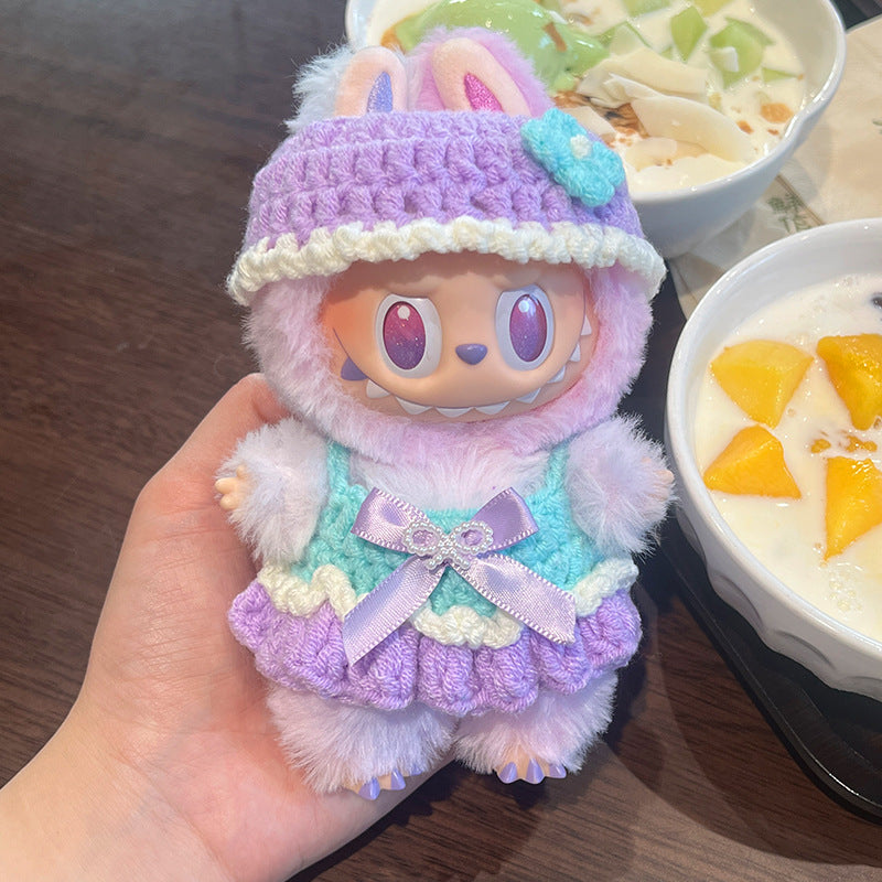 (only-clothes) Labubu Doll Clothes Labubu First Generation Third Generation Sitting Party Clothes Doll Replacement Dress Original Doll Clothes
