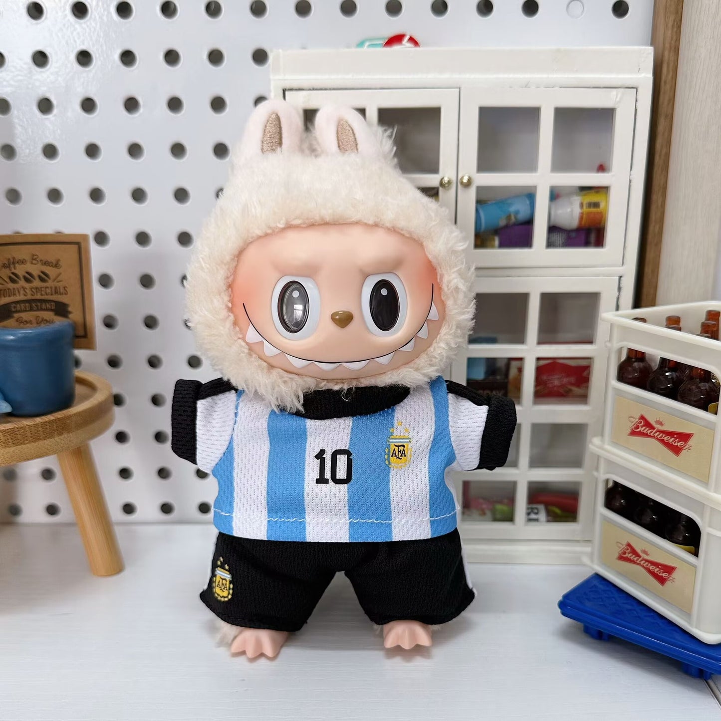 (only-clothes) Labubu Baby Clothes Affordable 17cm Baby Clothes Labubu Dress-Up Clothes Overalls Set Bula Clothes