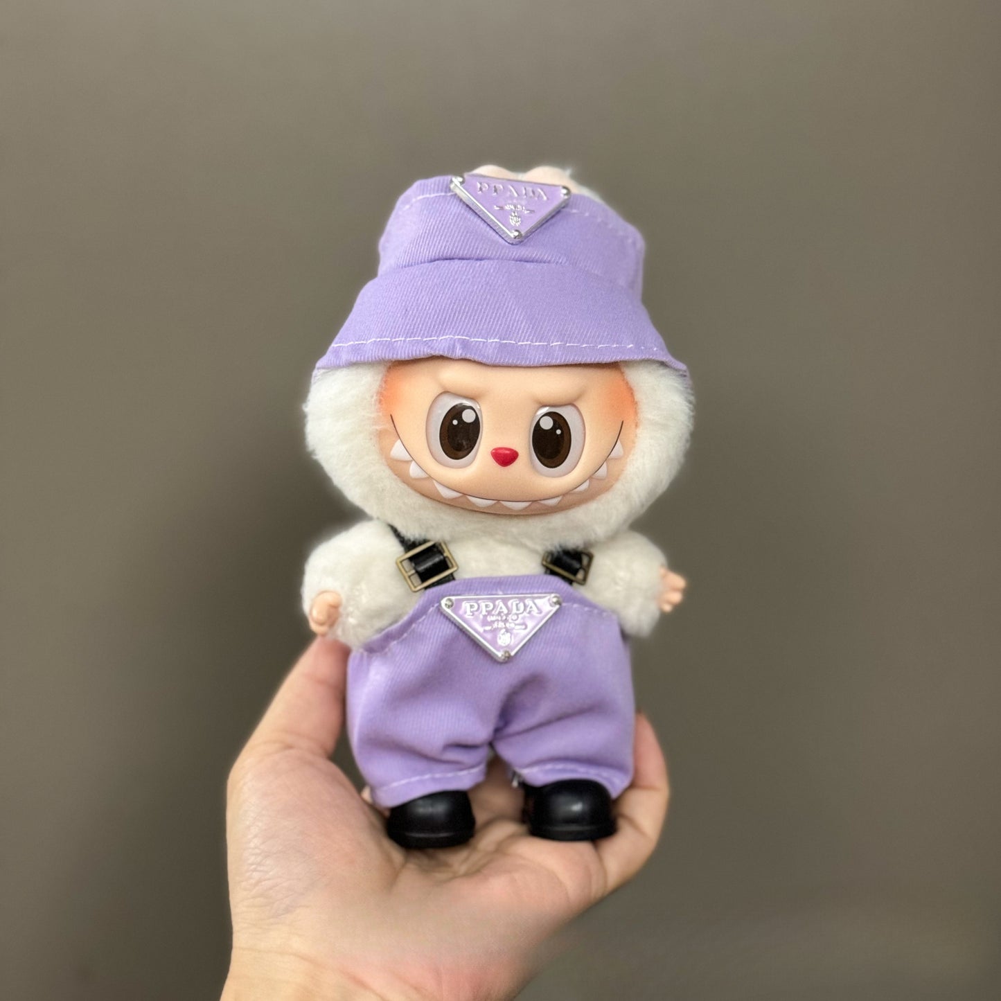 (only-clothes) Suitable for Labubu Doll Clothes First Second Third Generation Labubu Clothes 17cm Vinyl Pendant Doll Set
