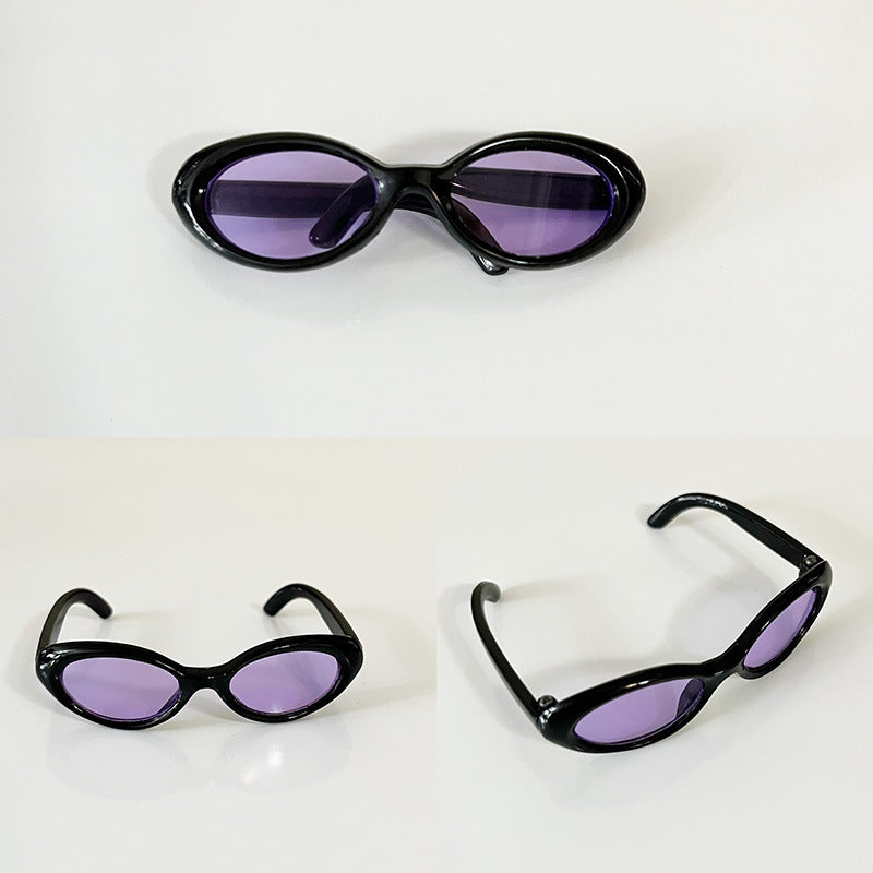 (Only-Clothes) Width 6.5cm Glasses Automobiles Curtain Cloth Labubu Sunglasses Vinyl Blind Box Doll Doll Accessories Cotton Doll Accessories