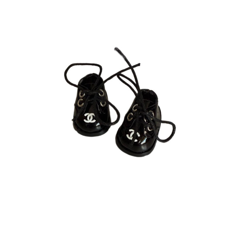(only-clothes) Labubu Shoes 3.8CM Finger Shoes 10CM Cotton Doll Uniform Student Shoes Lace-up Shoes Trendy Brand Glasses