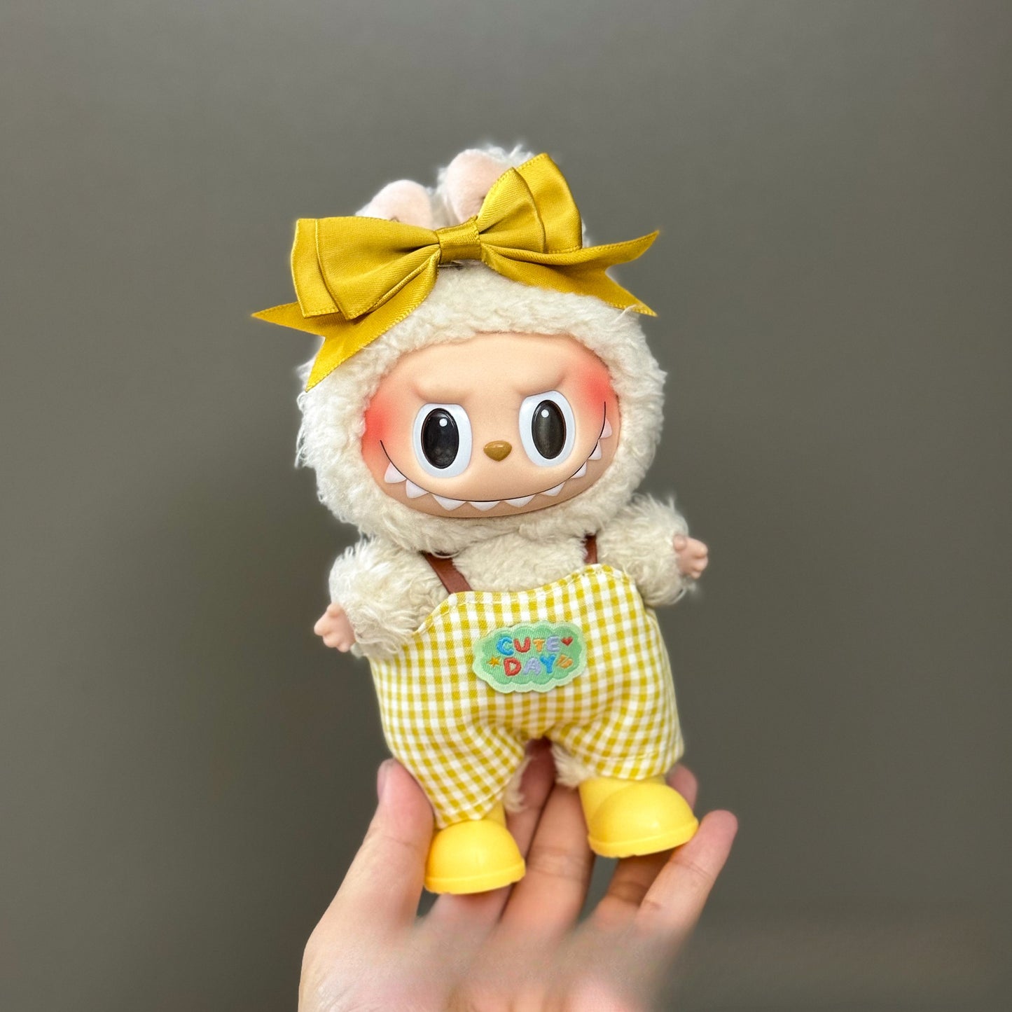 (only-clothes) Suitable for Labubu Doll Clothes 123 Generation Labubu Clothes 17cm Pendant Plush Doll Outfit Dress