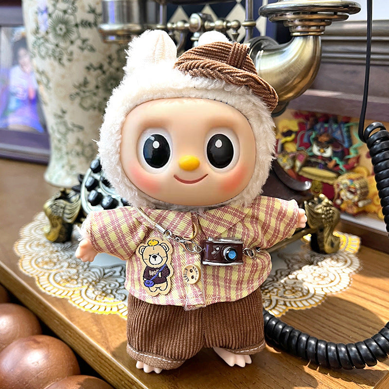 (only-clothes) Suitable for Labubu Sitting Party Doll Clothes First, Second, and Third Generation Blind Box Labubu Doll Clothes Wholesale