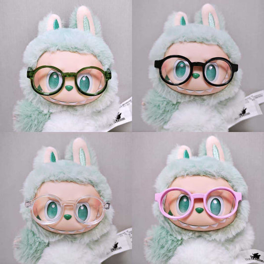 (only-clothes) First Generation Second Generation Third Generation Labubu Glasses Accessories Labubu Transparent Glasses Sunglasses Accessories 15cm 17cm