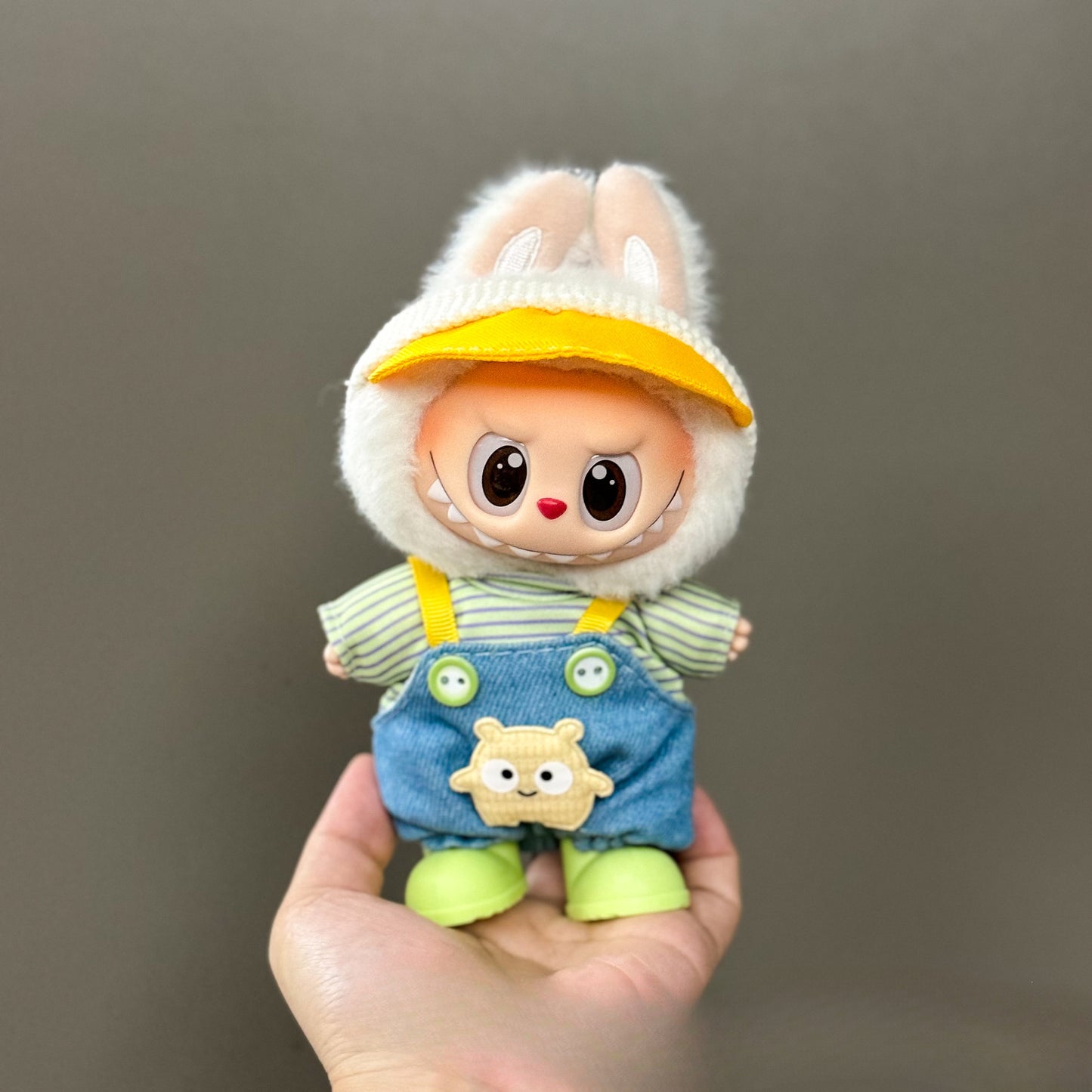 (only-clothes) Suitable for Labubu Doll Clothes First Second Third Generation Labubu Clothes 17cm Vinyl Pendant Doll Set