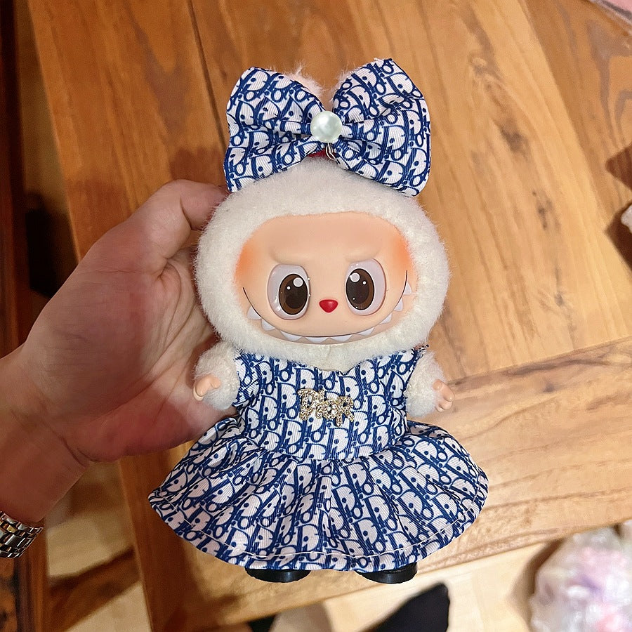 (only-clothes) Only Selling Baby Clothes First Second Third Generation Labubu Labubu Vinyl Blind Box Pendant Baby Clothes Noble Suit Handsome