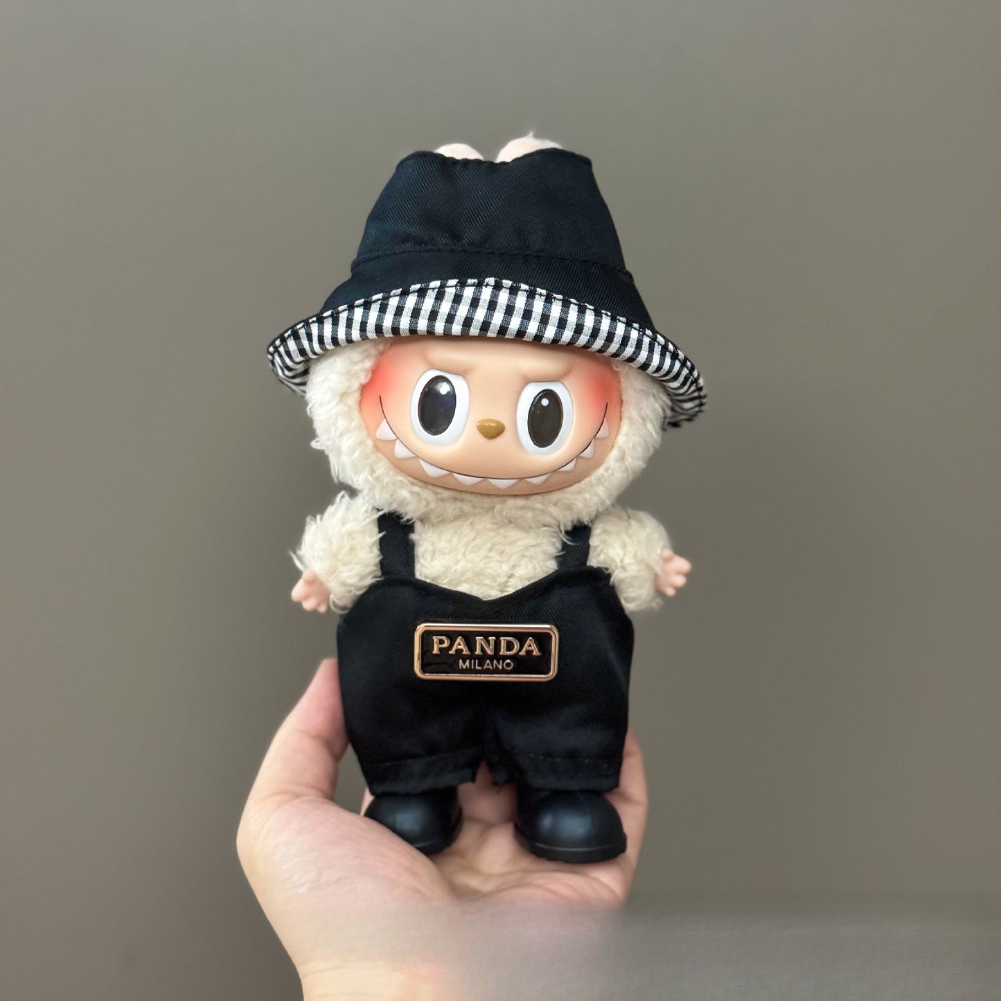 (only-clothes) Suitable for Labubu Plush Doll Clothes First and Second Generation 17cm Pendant Plush Toy Clothes Set Dress