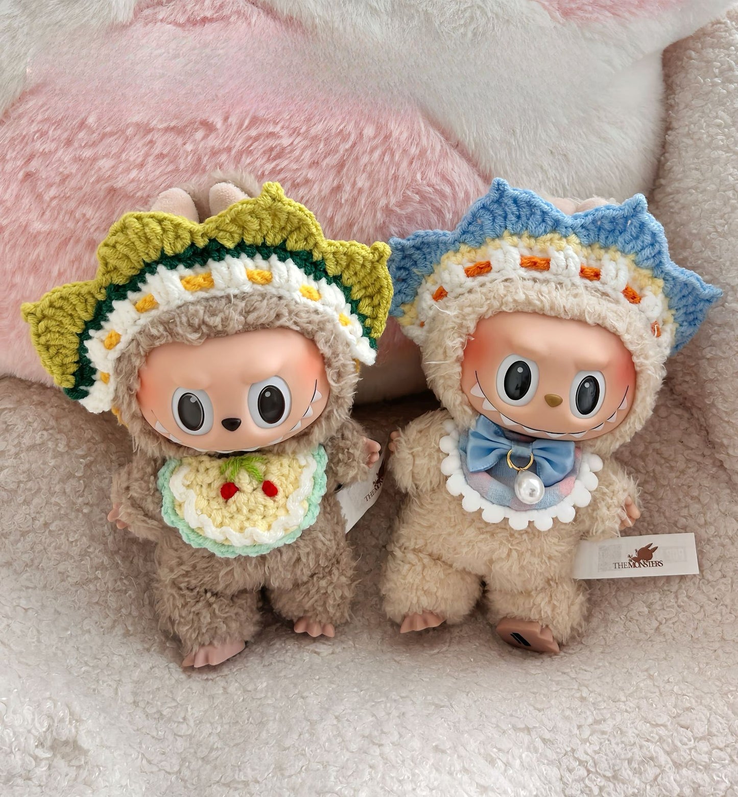(only-clothes) New Labubu Crochet Baby Clothes Cute Handmade Doll Clothes Manufacturer Clearance Direct Sale Knitted Doll Accessories