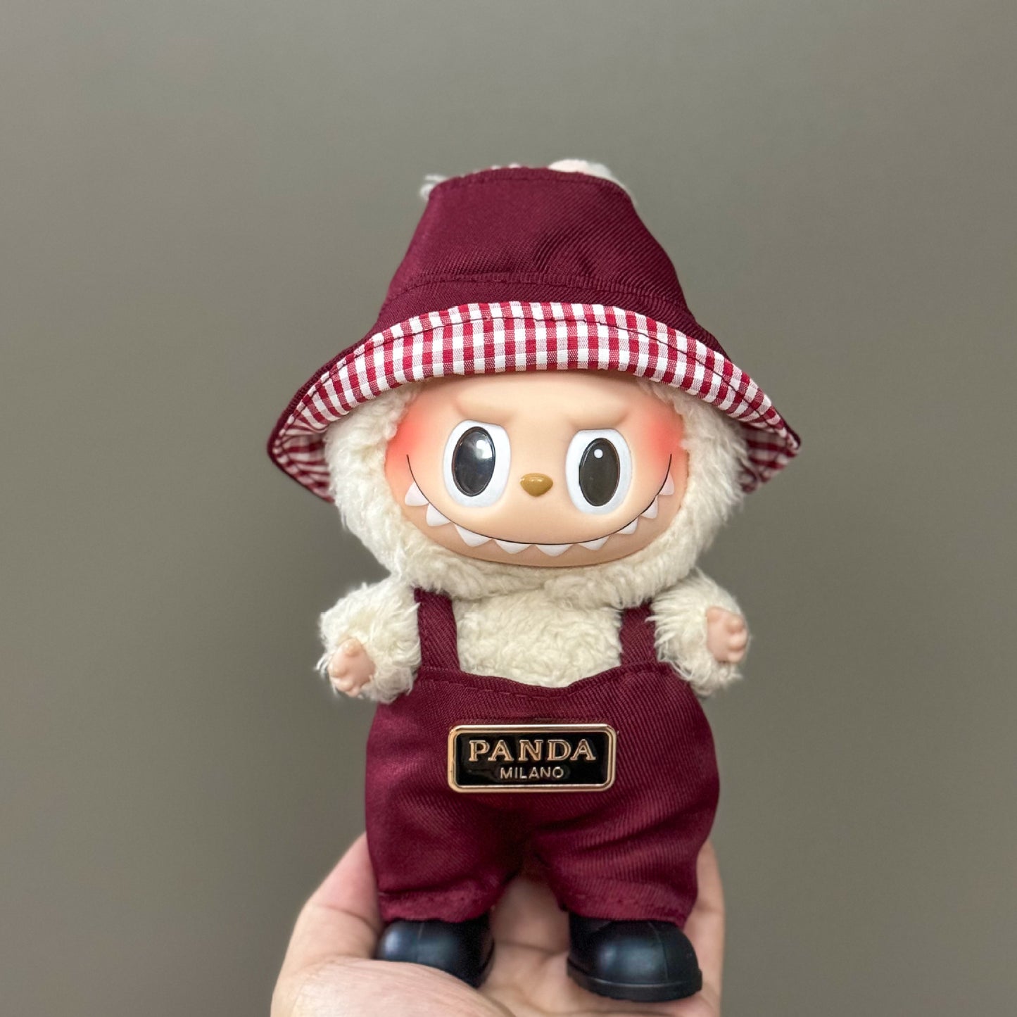 (only-clothes) Suitable for Labubu Plush Doll Clothes First and Second Generation 17cm Pendant Plush Toy Clothes Set Dress