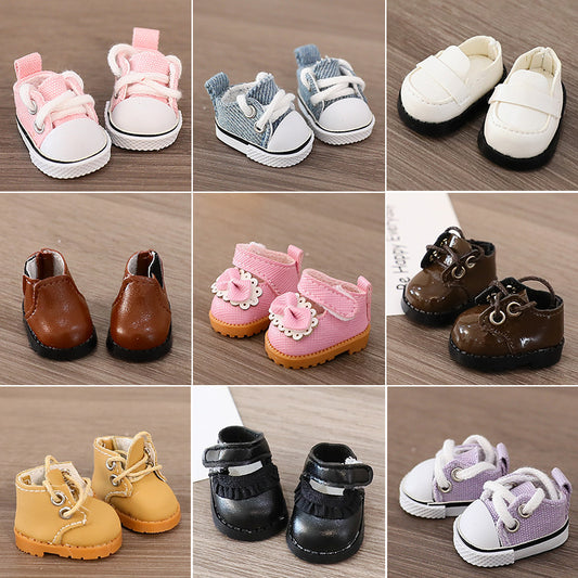 (only-clothes) Suitable for Labubu Doll Shoes Collection First Second Third Generation Keychain Blind Box Labubu Shoes Dress-Up Toy Shoes Only