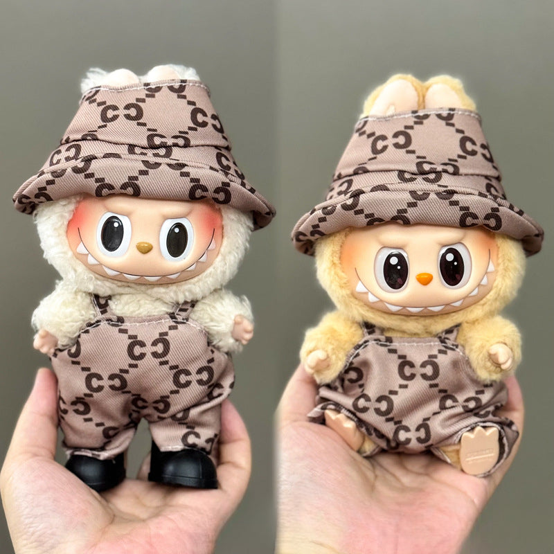 (only-clothes) Suitable for Labubu Doll Clothes 123 Generation Labubu Clothes 17cm Pendant Plush Doll Outfit Dress