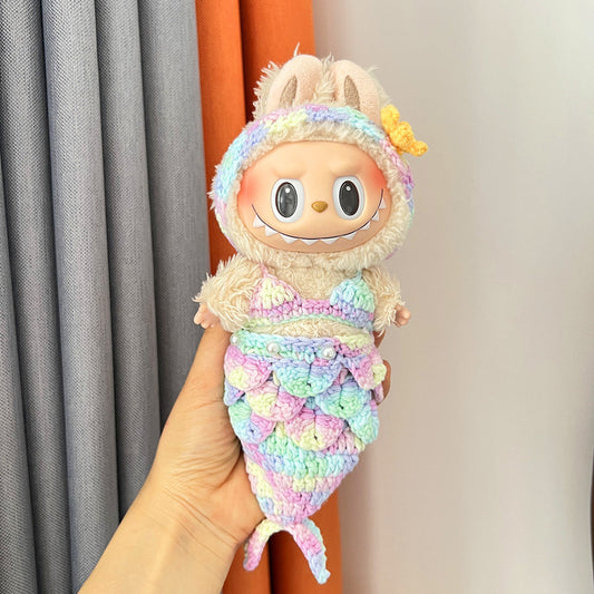 (only-clothes) First, Second, and Third Generation Lalabubu Doll Clothes Sexy Bikini Set Mermaid Outfit Accessories