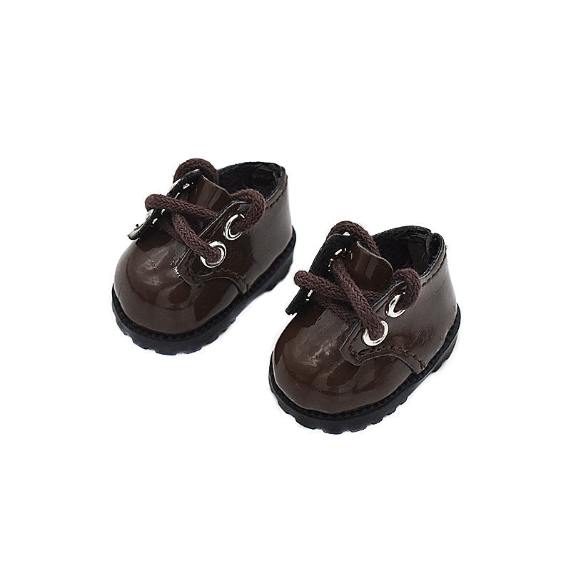 (only-clothes) Labubu Leather Shoes 8 Points BJD Doll Shoes 10CM Cotton Doll Lina Belle Pendant Doll Clothes