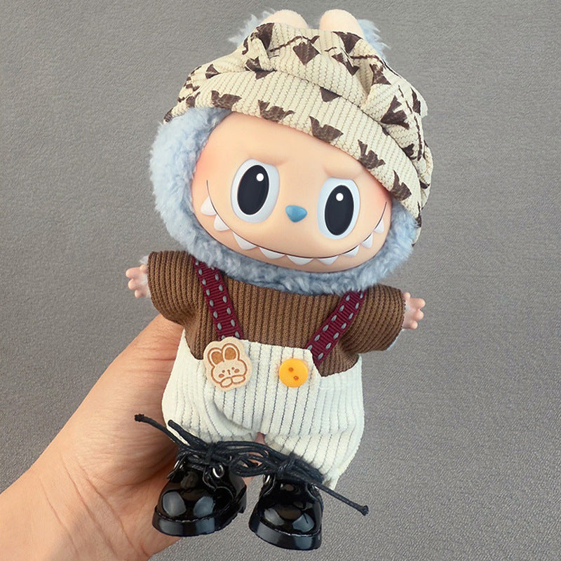 (only-clothes) Suitable for Labubu Doll Clothes Labubu Plush Vinyl Sitting Party First Second Third Generation Dress Set