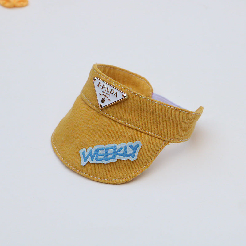 17cm Labubu Doll Clothes Sun Hat First and Second Generation Accessories 10cm Doll Clothes Accessories Doll Clothes Apron Hat