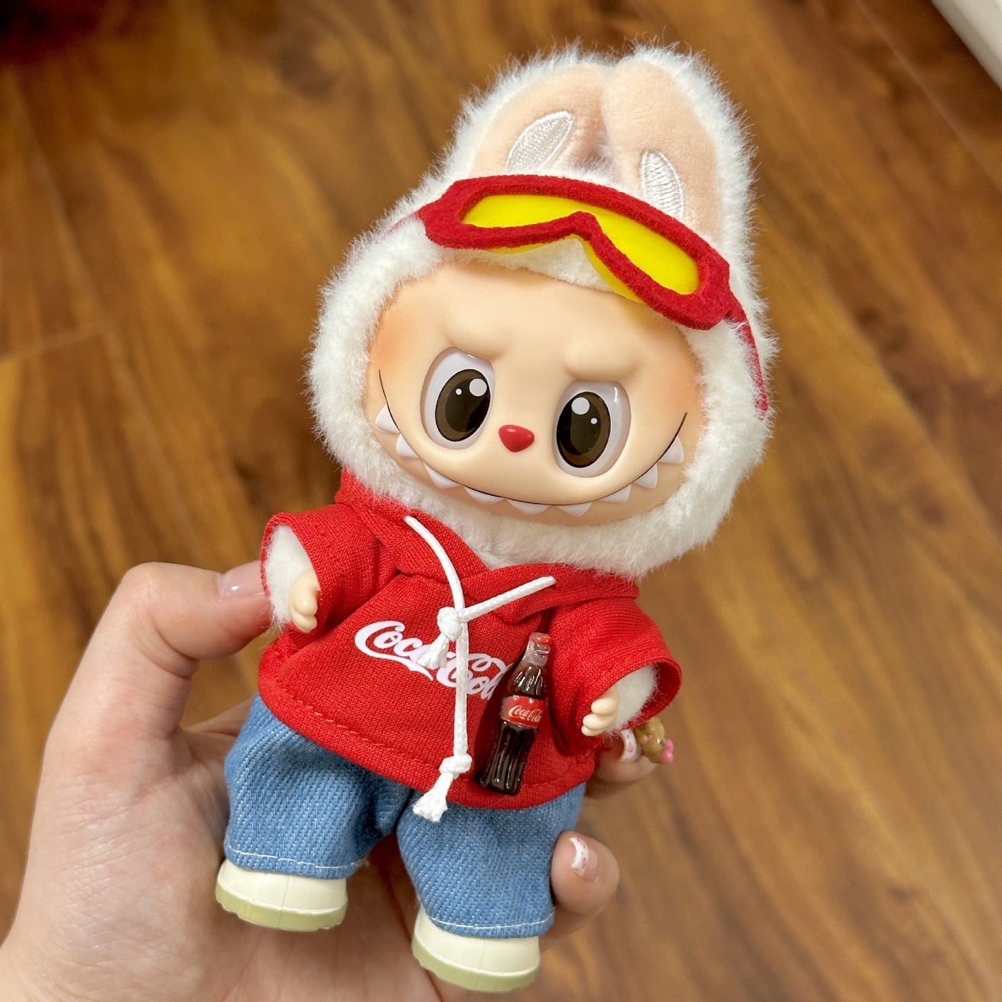 (only-clothes) Only Selling Clothes] First and Second Generation Keychain Labubu Clothes Pendant Labubu Doll Clothes Sunshine Little Craftsman Strap