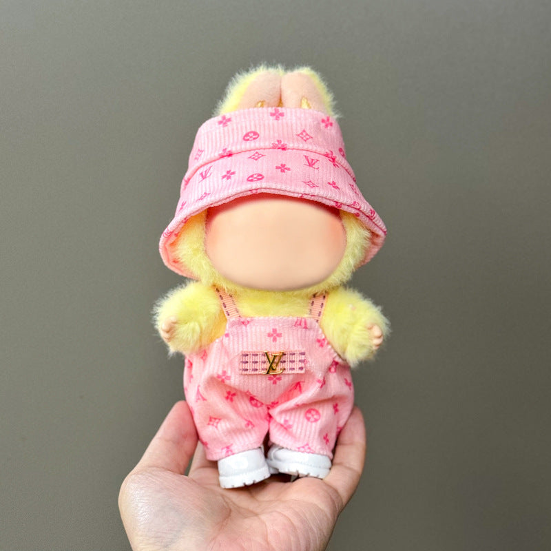 (Only-Clothes) Clothes Only Suitable for Generation Second Generation and Third Generation Pull Clothes 17cm Blind Box Pendant Trendy Vinyl Doll Cloth Ragdoll