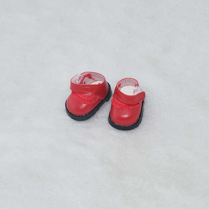 (only-clothes) Labubu Doll Shoes Collection 17CM Keychain Blind Box Labubu Replacement Shoes Doll Dress-Up Toy Shoes