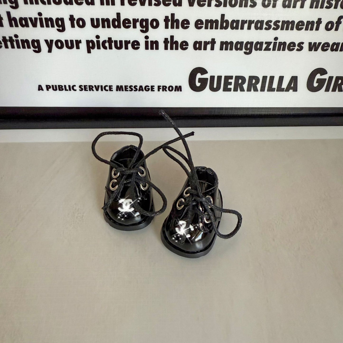 (only-clothes) Labubu Shoes 3.8CM Finger Shoes 10CM Cotton Doll Uniform Student Shoes Lace-up Shoes Trendy Brand Glasses