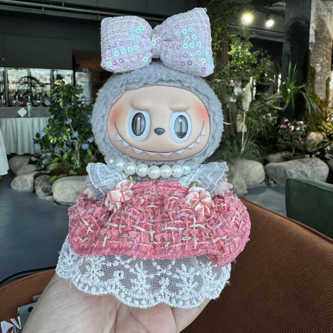 [Only Clothes] Labubu Doll Clothes Butterfly Dress 17cm Pendant Doll Accessories Labubu Clothes 