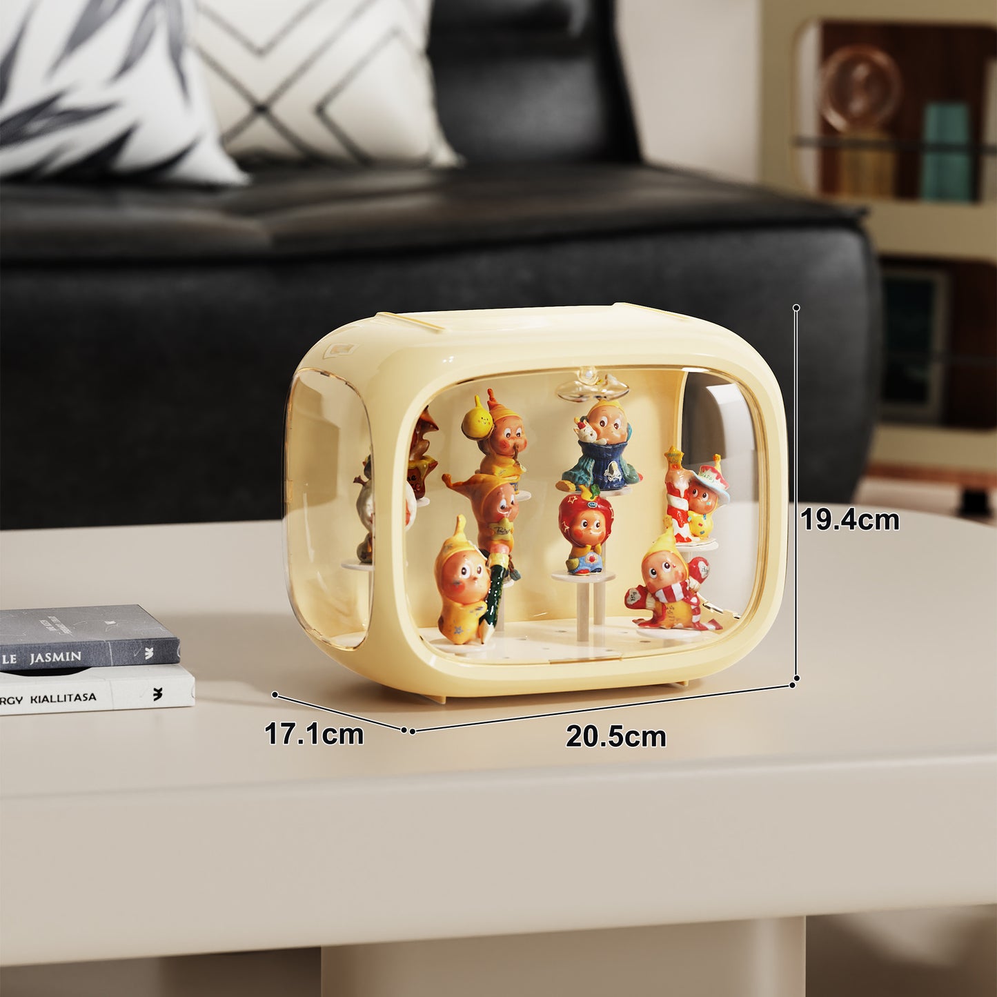 Space Capsule Labubu Blind Box Storage Box Transparent Bubble Mart White Box Display Figurine Display Stand 