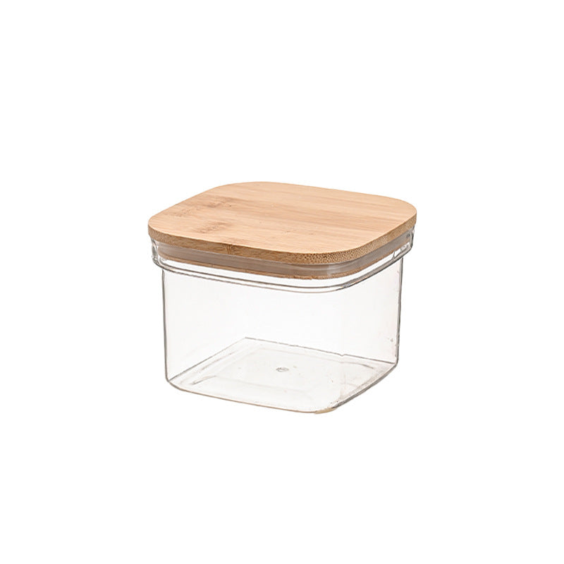 Transparent Labubu Display Box Dustproof Bamboo Wood High Transparency Trendy Toy Cute Bubble Mart Figurine Box Mini Storage Box