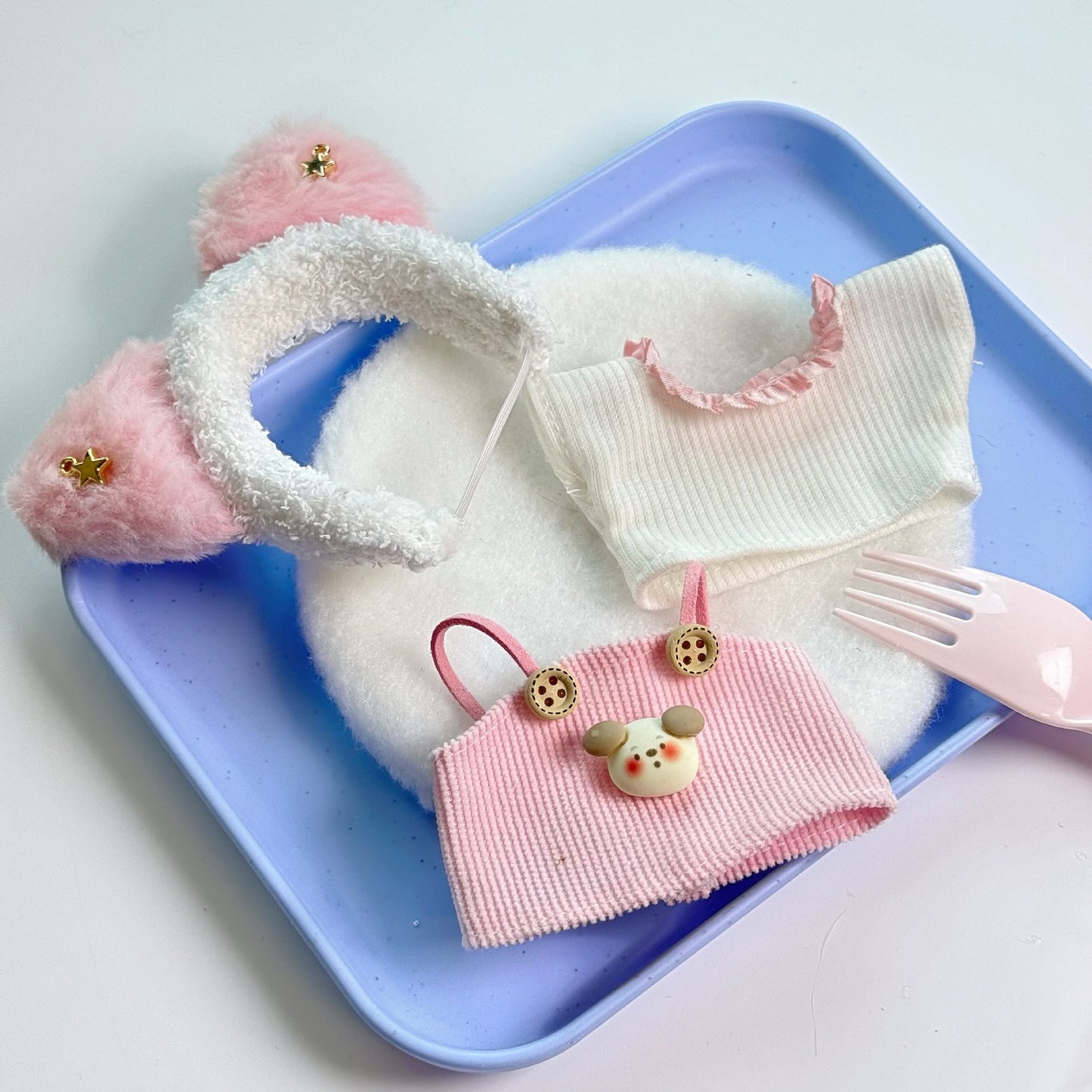 Clothes Only Suitable for 17cm Labubu Vinyl Doll Plush Toys and Other Wearable Outfit Changeable Toys 