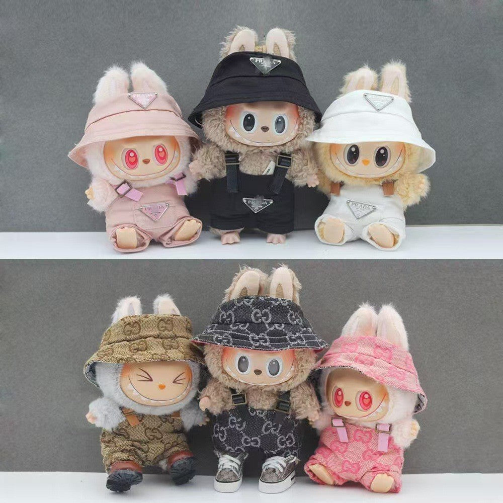 (only-clothes) Only Selling Clothes First Second Third Generation Labubu Clothes Pendant Labubu Doll Clothes Happy Doll Trendy Large Version Set