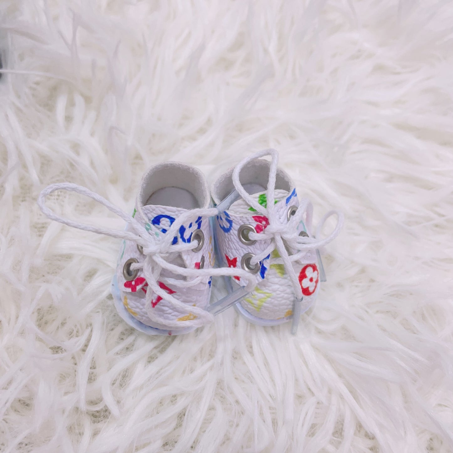 (only-clothes) First and Second Generation Labubu Shoes 17cm Labubu 10cm Doll Big Brand Trendy Small Shoes Small Leather Shoes Wholesale