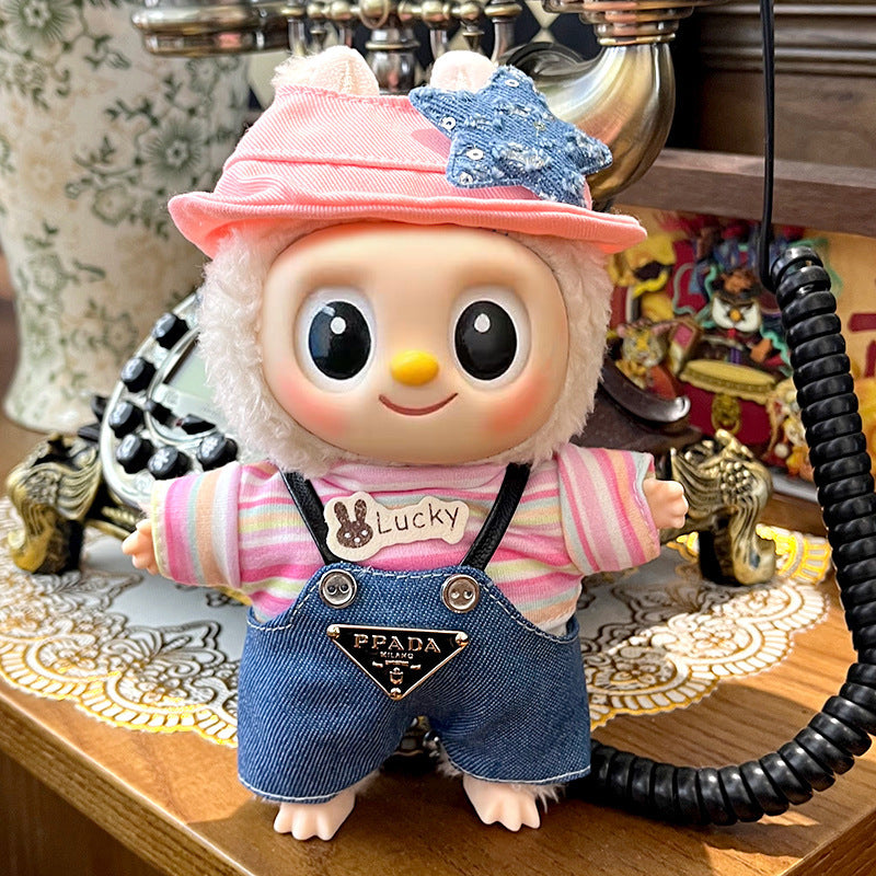 (only-clothes) Suitable for Labubu Sitting Party Doll Clothes First, Second, and Third Generation Blind Box Labubu Doll Clothes Wholesale