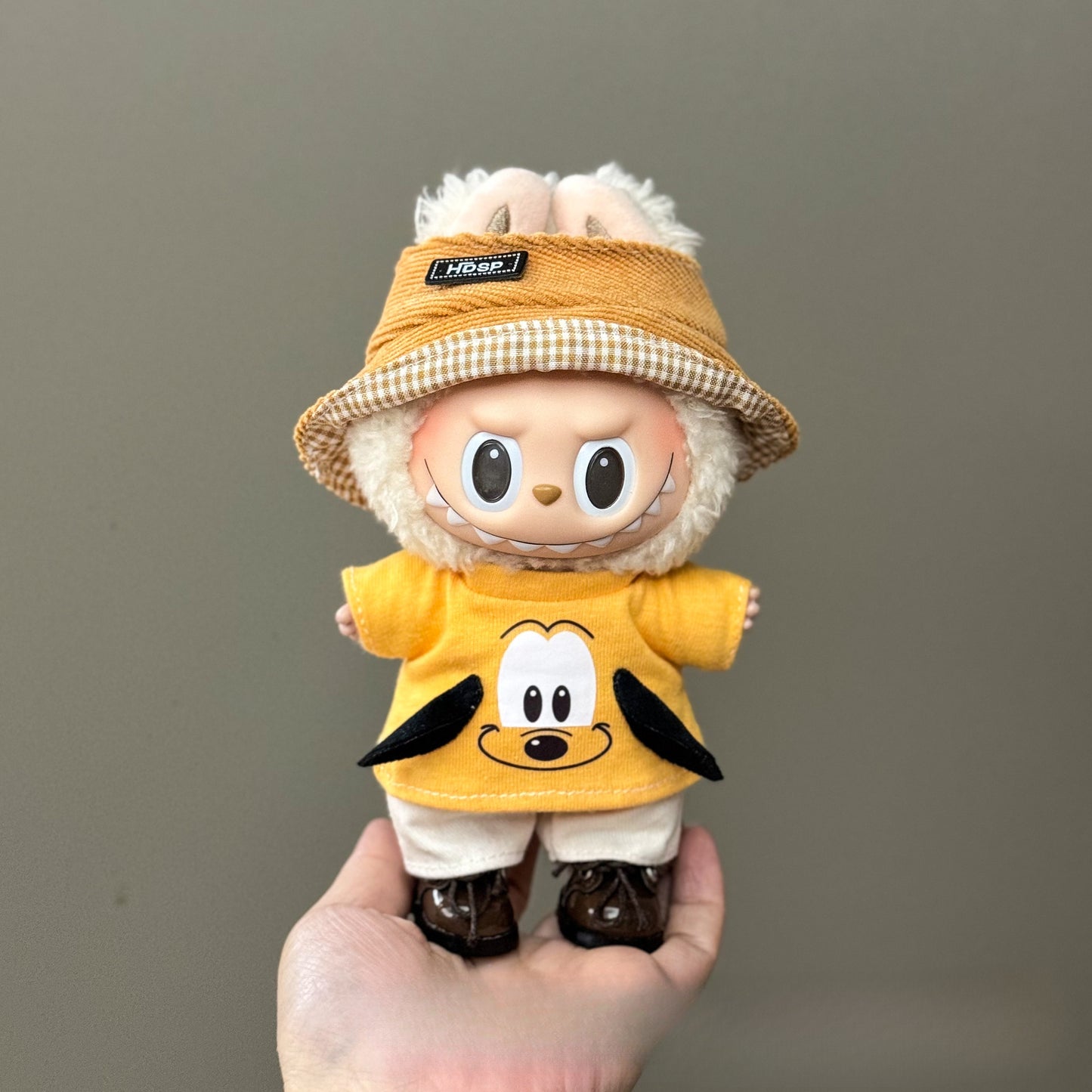 (only-clothes) Suitable for Labubu Doll Clothes 123 Generation Labubu Clothes 17cm Pendant Plush Doll Outfit Dress