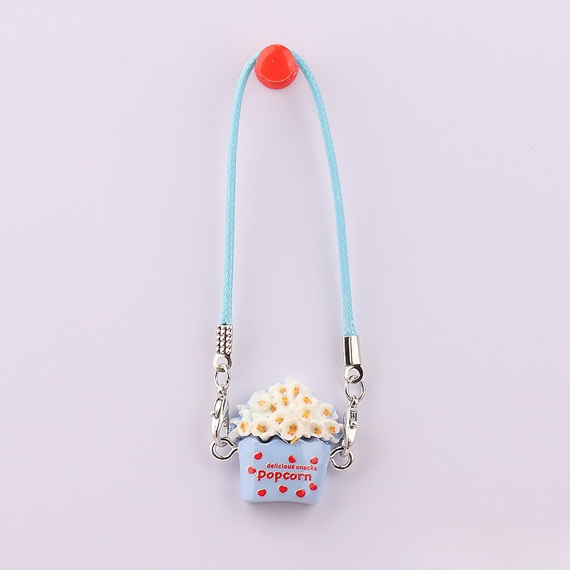 (only-clothes) Mini Popcorn Bag Labubu Little Bean Self-Deprecating Bear Mei Mei Accessories Dollhouse Miniature Accessories Small Bag Pendant
