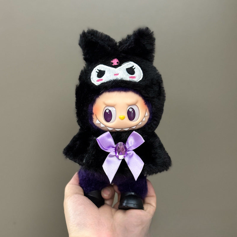 (only-clothes) Suitable for Labubu Doll Clothes 123 Generation Labubu Clothes 17cm Pendant Plush Doll Outfit Dress