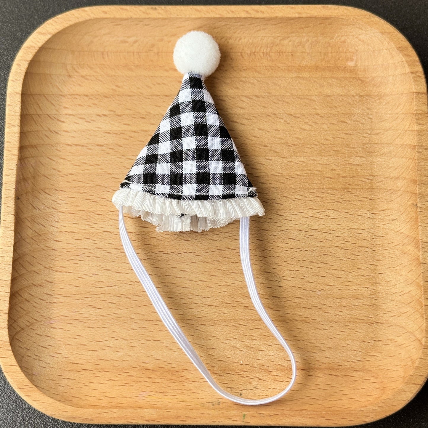 (only-clothes)17cm Labubu Birthday Hat Doll Clothes Handmade Doll 10cm Decorative Hat Mini Dress-Up Clothes Wholesale