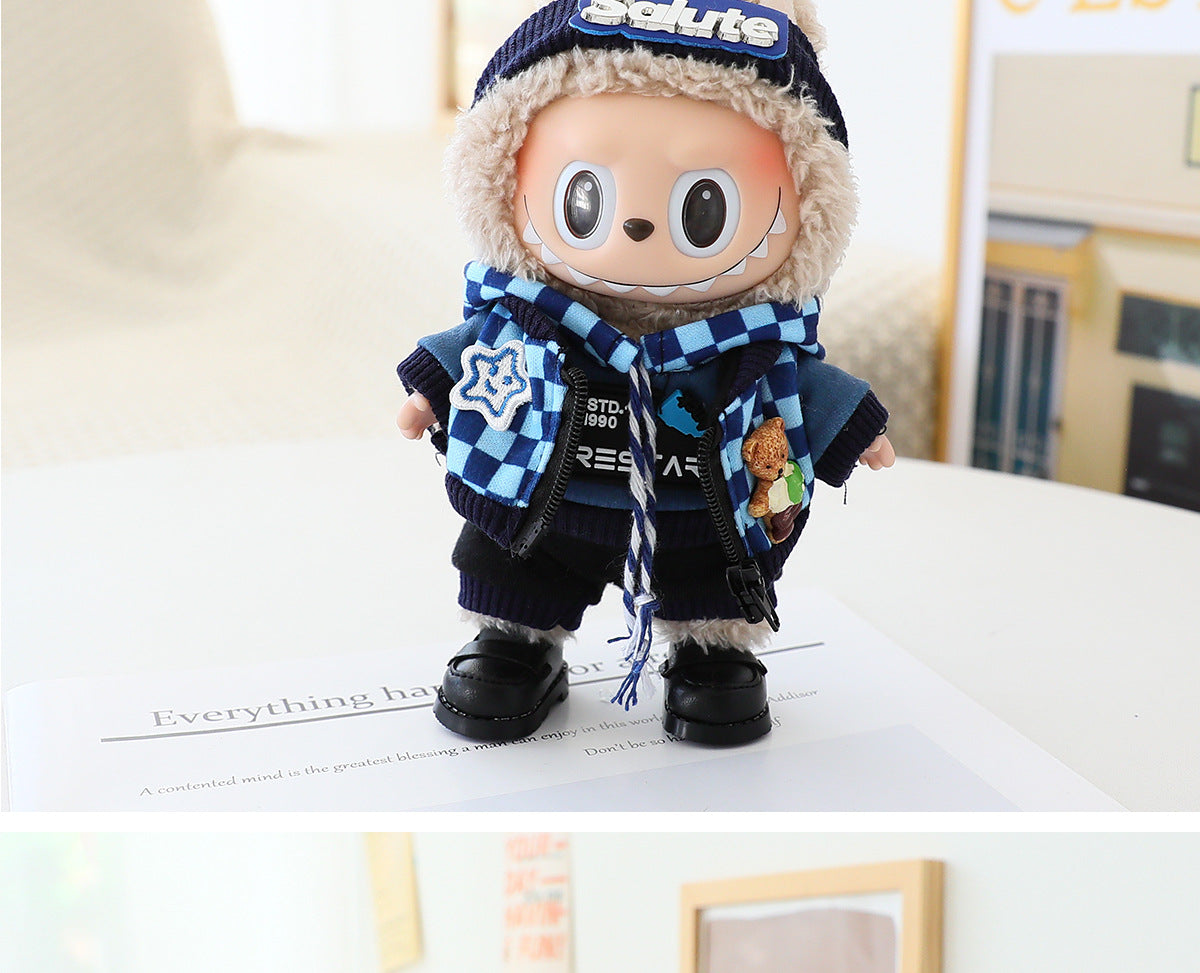 (only-clothes) Suitable for Labubu Doll Shoes Collection First Second Third Generation Keychain Blind Box Labubu Shoes Dress-Up Toy Shoes Only