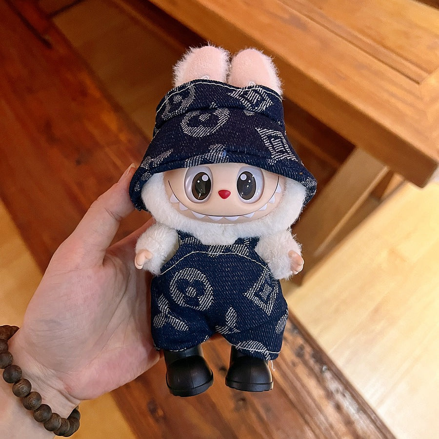 (only-clothes) Only Selling Baby Clothes First Second Third Generation Labubu Labubu Vinyl Blind Box Pendant Baby Clothes Noble Suit Handsome